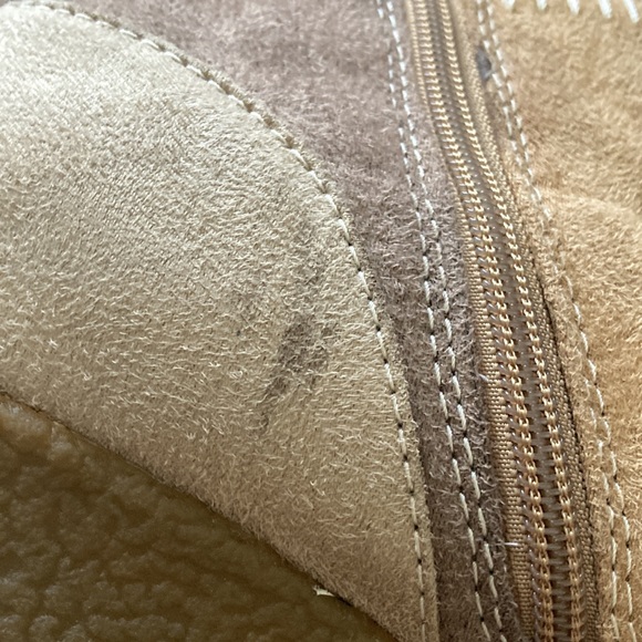 Vintage y2k lower east side patchwork calf high tan boots - Picture 5 of 7